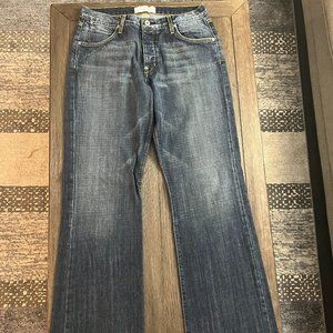 Paper Denim & Cloth high-end men's jeans size 33x33. Med wash, button fly (#3)